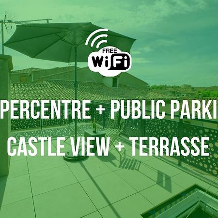 Mon Toit Carcassonnais •Hypercentre •Terrasse •Vue Apartment การ์กาซอน ภายนอก รูปภาพ