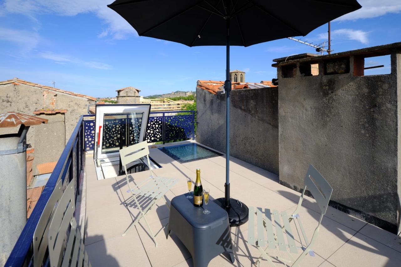 Mon Toit Carcassonnais •Hypercentre •Terrasse •Vue Apartment การ์กาซอน ภายนอก รูปภาพ